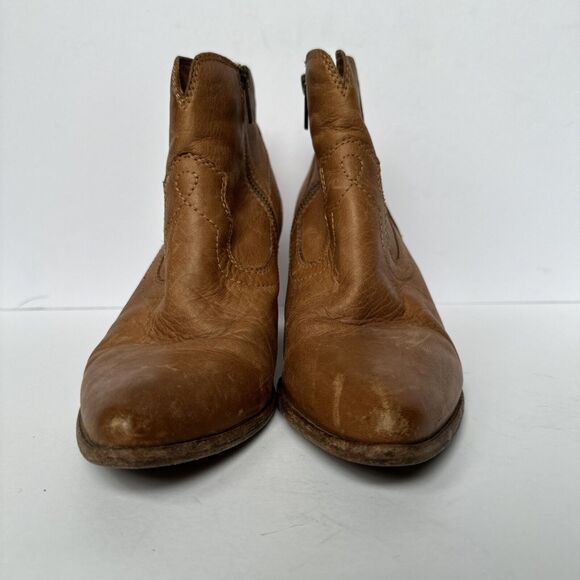 Frye Reina Western Desert Leather Bootie Size 8.5 - Picture 3 of 10